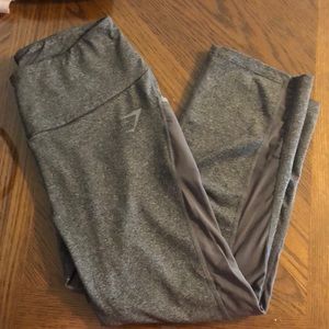 Gymshark crop leggings with mesh sides